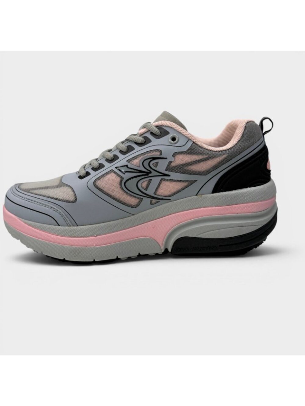 Gravity Defyer G-Defy ION Womens 9.5 Gray Pink Walking Shoes TB9022FGP Sneaker - Picture 3 of 16